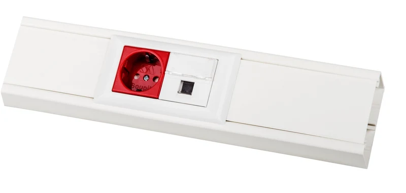 Brüstungskanal - 80x50 mm - Weiß