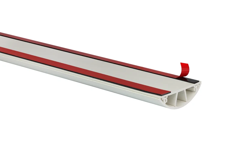 Bodenkanal - 70x20 mm Weiß - Selbstklebend & Schraubbar