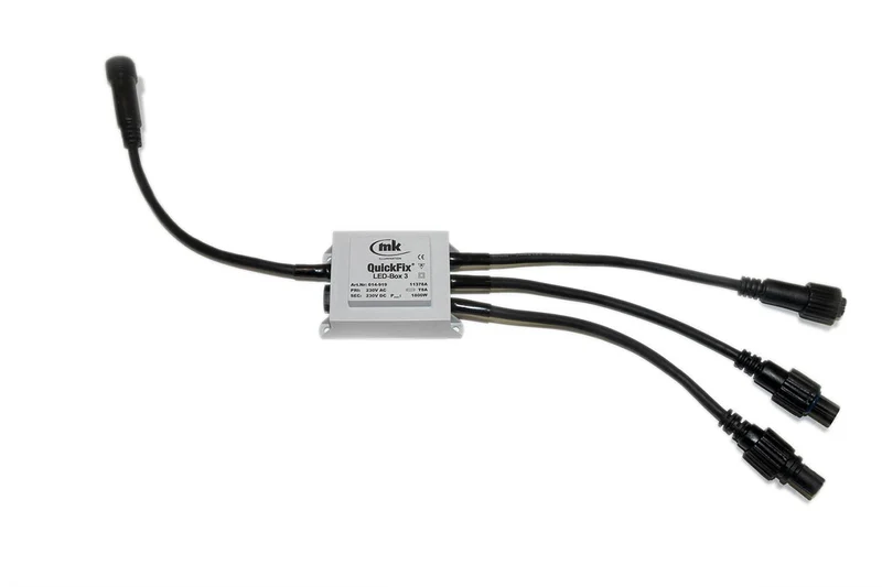 MK Illumination QF+ Verteilerdose mit Überlastsicherung – 3 oder 5 Ausgänge, 1.800 W